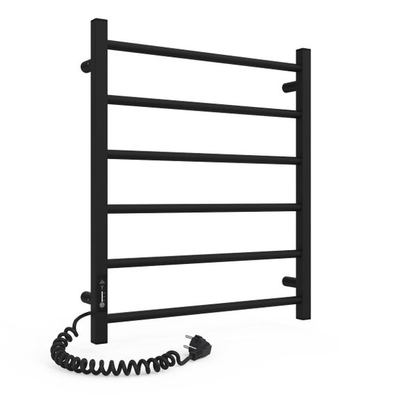 Электрическая полотенцесушилка Laris Зебра Альфа ЧФЧ6 500 х 600 Е (подкл. слева) R3