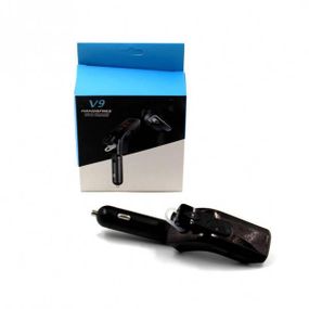 Автомобільний трансмітер FM-модулятор V9 BT + earphone bluetooth гарнітура