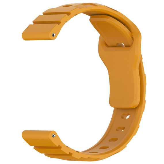 Силіконовий ремінець Defense для Smart Watch 20mm Dark Yellow | Зображення 2