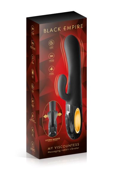 Силиконовый вибратор RABBIT MY VISCOUNTESS BLACK EMPIRE VIBRATOR Sex Aura