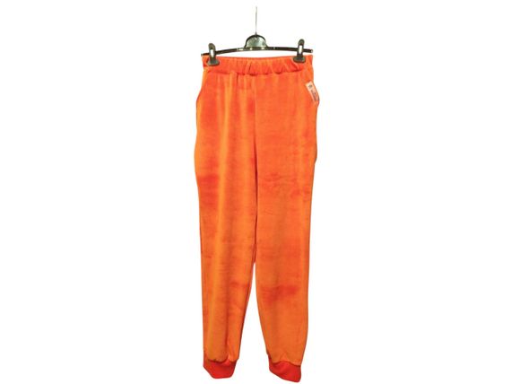 Женский Велюровый спортивный костюм худи штаны оранжевый бархатный домашний костюм 52 | Зображення 2