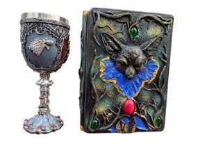 Подарунковий набір Келих 3D Гра Престолів і Блокнот 3D «Лісовий Гримуар Лиси»