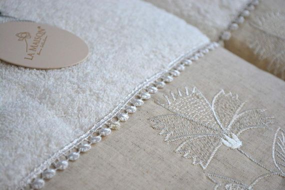 Подарунковий набір рушників La Maison, 3 шт. з ароматом Olivia | Зображення 2