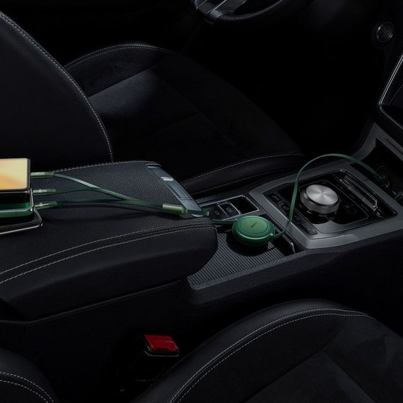 Кабель Baseus Bright Mirror 2 Series 3-in-1 (Micro USB+Lightning+Type-C) 100W (1.1m) green | Зображення 5