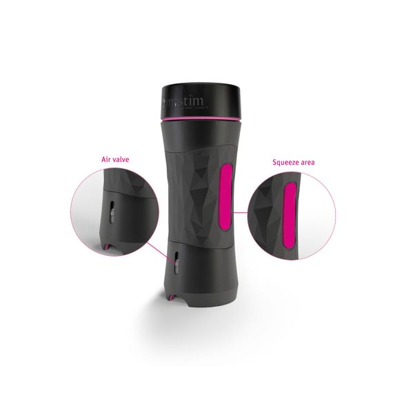 Мастурбатор-попка Mystim O(h) PUSH ME Anus, можна стискати та регулювати вакуум | Зображення 2