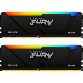 Модуль памяти для компьютера DDR4 64GB (2x32GB) 3600 MHz FURY Beast RGB Kingston Fury (ex.HyperX) (KF436C18BB2AK2/64)
