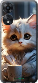 Чохол на Oppo A78 5G Білий кіт "5646u-3169-2448"