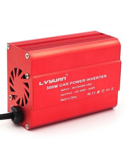 Инвертор автомобильный преобразователь напряжения LVYUAN 300 W + 2 USB порта (к гнезду прикуривателя) | Зображення 2