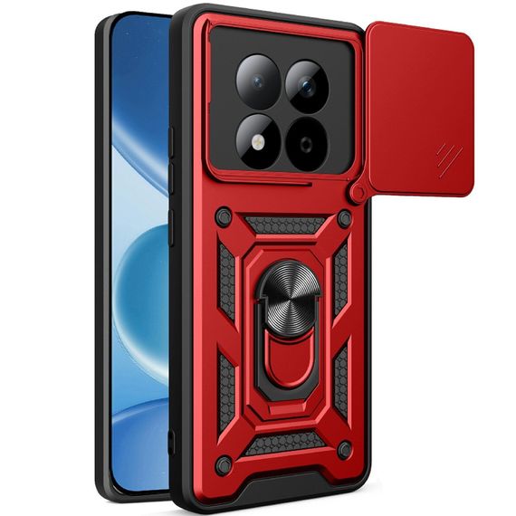 Чохол Ummi Camshield Serge Ring для Xiaomi Redmi Note 15 Pro+ 5G / Poco M8 Pro 5G Червоний / Red
