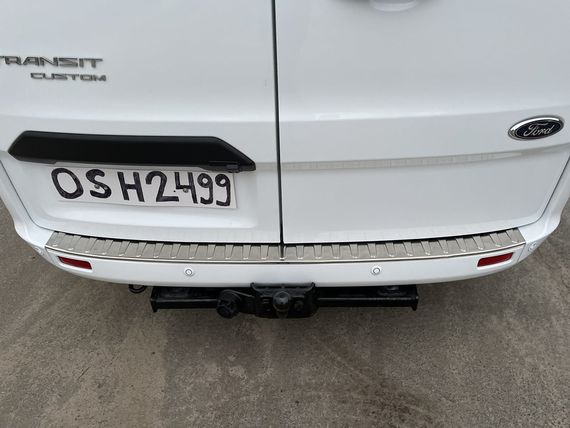 Накладка на задній бампер Carmos (нерж) для Ford Custom 2013-2024 рр