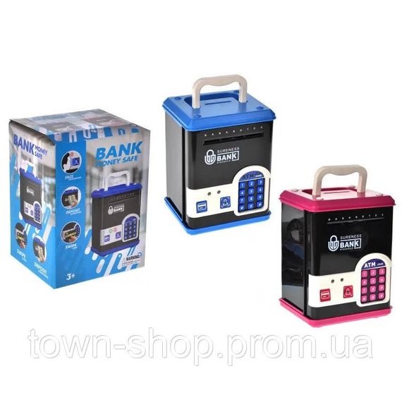 Детская копилка-сейф WF-3015H(Pink) музыка, свет, пароль, имитация отпечатка | Зображення 1