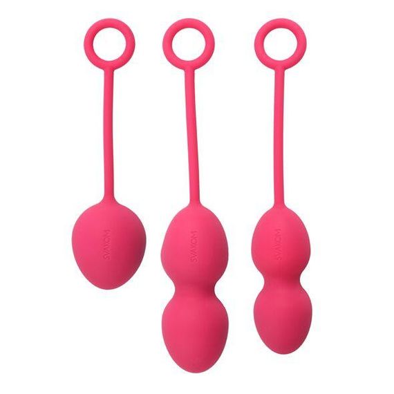 Набор вагинальных шариков со смещенным центром тяжести Svakom Nova Plum Red sexstyle