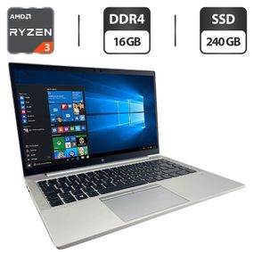 Ультрабук HP EliteBook 845 G8 / 14" (1920x1080) IPS / AMD Ryzen 3 Pro 5450U (4 (8) ядра по 2.6 - 4.0 GHz) / 16 GB DDR4 / 240 GB SSD / AMD Radeon Vega 6 Graphics / WebCam б/в