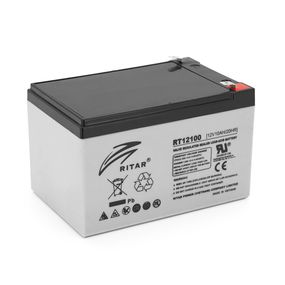Акумулятор AGM RITAR RT12100, Gray Case, 12V 10.0Ah ( 151×65×111 (117 ) ) Q10