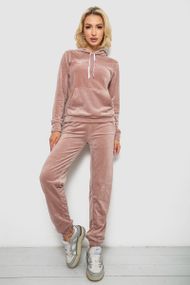 Спортивный костюм женский велюровый, цвет бежевый, 238R58570