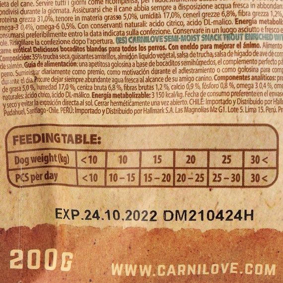 Ласощі Carnilove Dog Semi Moist Snack Trout with Dill для собак з фореллю та кропом 200 г | Зображення 2