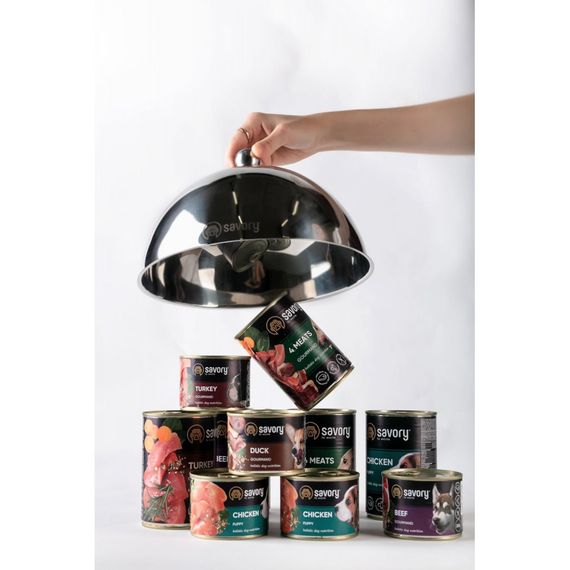 Корм вологий Savory Dog Gourmand Turkey паштет для дорослих собак усіх порід з індичкою 200 г | Зображення 3