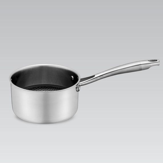 Кухонний ковш Maestro MR-3504-16S, 1.6 л, 16 см, з нержавіючої сталі з кришкою, для всіх типів плит | Зображення 2