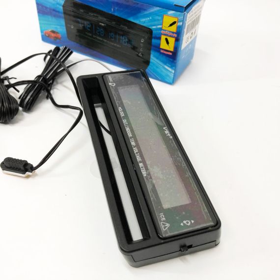 Автомобільний годинник з термометром та вольтметром VST-7010V | Зображення 8