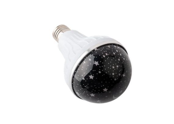 Лампа проєктор зоряного неба на патрон Master Bulb601-HX 6Вт, нічник, 3 кольори світіння, 220 В | Зображення 4