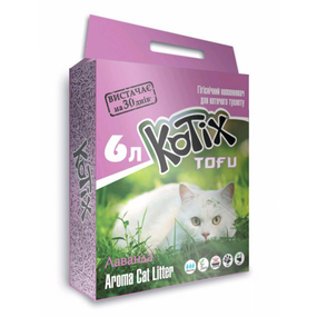 Наполнитель для кошачих туалетов KOTIX TOFU Лаванда 6L