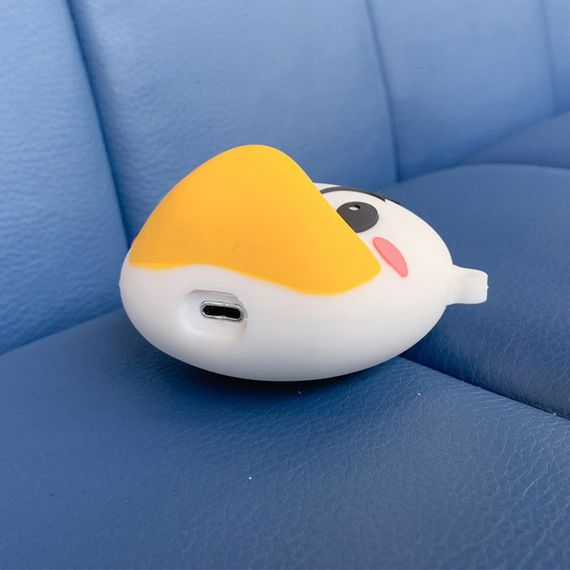 Силіконовий футляр Disney series для навушників AirPods 1/2 + карабін Дональд Дак/Бело-голубой | Зображення 5