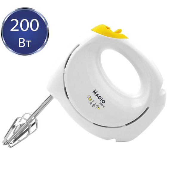 Міксер ручний Magio MG-951, 200 Вт, для збивання і замішування тіста | Зображення 1