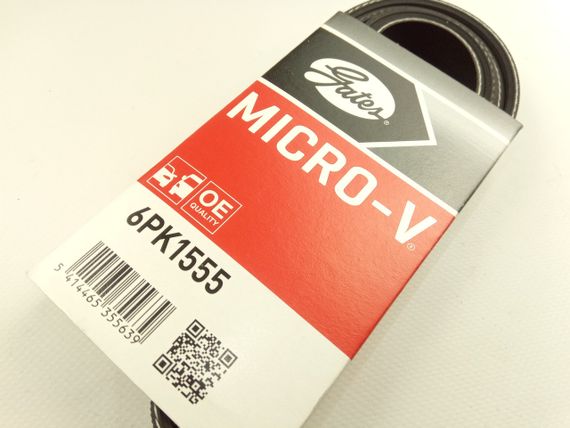 Ремінь генератора струмковий Aveo (T300) 1.6, GATES (6PK1555) (55580052) | Зображення 3