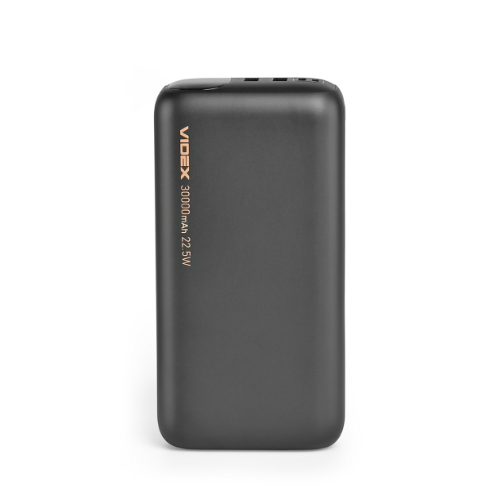 Павербанк 30000mAh Videx VPB-297-B 22,5W чорний | Зображення 1