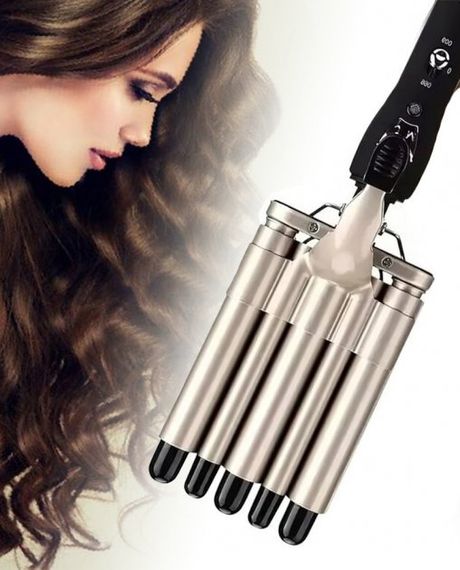 Потрійна плойка для волосся з керамічними покриттями для створення ефекту хвилі в 5ти варіантах Gemei -2933 | Зображення 2
