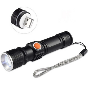 Ручной аккумуляторный мощный фонарь BL-515 яркий фонарик USB