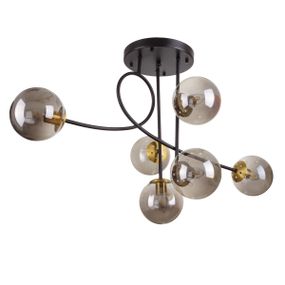 Люстра потолочная в спальню Е27 60W BK (BR-01 633C/6)