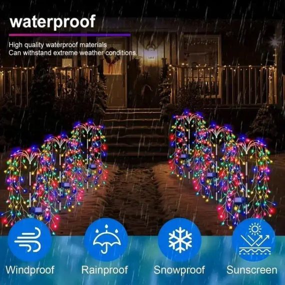 Садовий світильник "Іва" на сонячній батареї, комплект із 2х штук (SFK-46) | Зображення 5