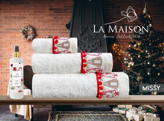 Подарунковий набір рушників La Maison, 3 шт. з ароматом Missy