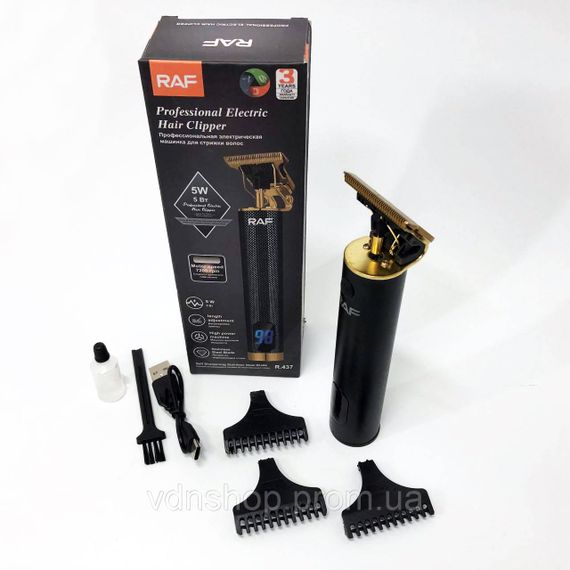 Акумуляторна машинка для стрижки RAF, Чоловічий набір для стрижки волосся бездротовий XV-79 | Зображення 3