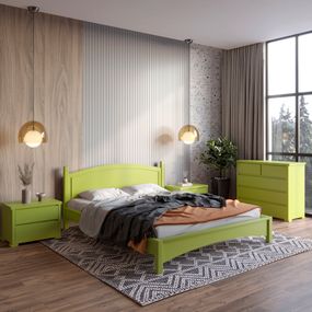 Двоспальне дерев&#039;яне ліжко Mebigrand Мангеттен Н Лайм (S3050G70Y) 180х200 см (MBG-3460)