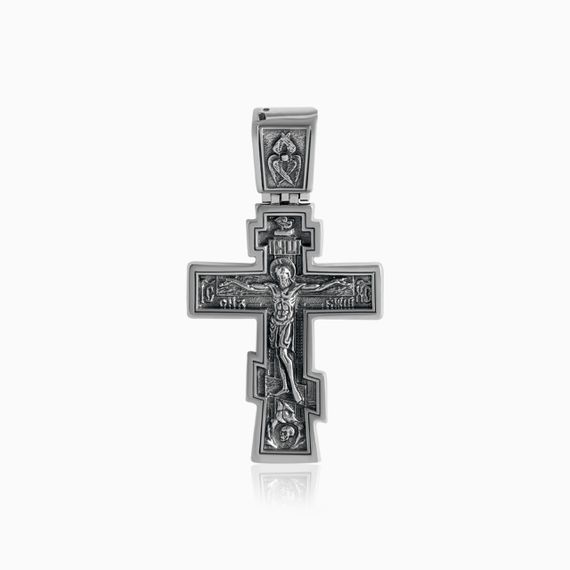 Хрест срібний з розп'яттям Artsriblo артA273п