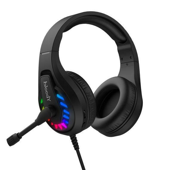 Гарнітура ігрова Bloody G230 з LED підсвічуванням, чорний колір, USB | Зображення 6
