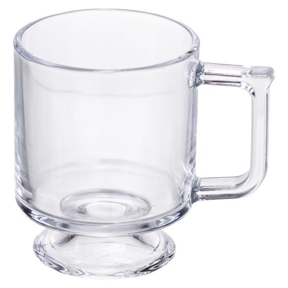 Набор чашек 6 шт для чая и кофе Goblet по 300 (мл) кружки стеклянные Прозрачный HP-19-L6 | Зображення 1