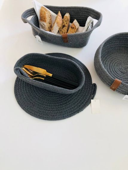 Серветка сервірувальна OLens 101-125 30 см графітова | Зображення 2