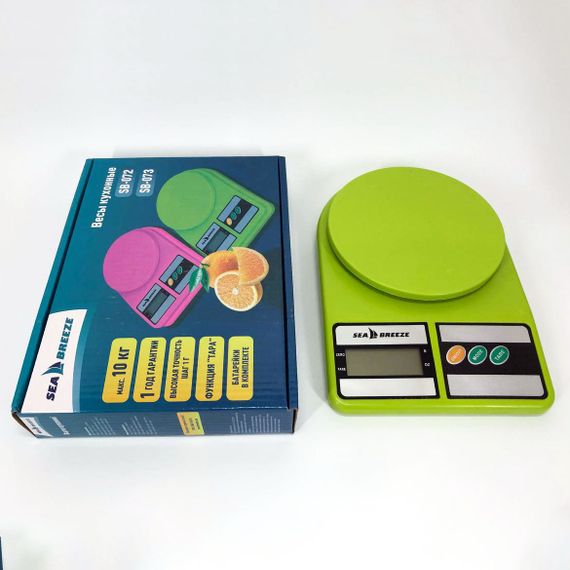 Ваги кухонні SeaBreeze SB-073, Електричні кухонні ваги, Точні кухонні ваги. Колір: зелений | Зображення 3