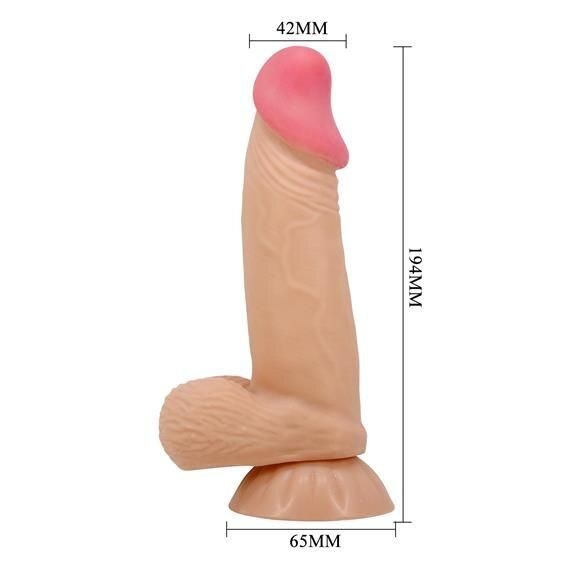 Фалоімітатор - Pretty Love Sliding Skin 7.6" Flesh sexstyle | Зображення 2