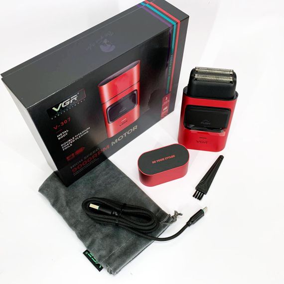 Чоловіча акумуляторна електробритва VGR, Бездротова електробритва для бороди Професійна UG-78