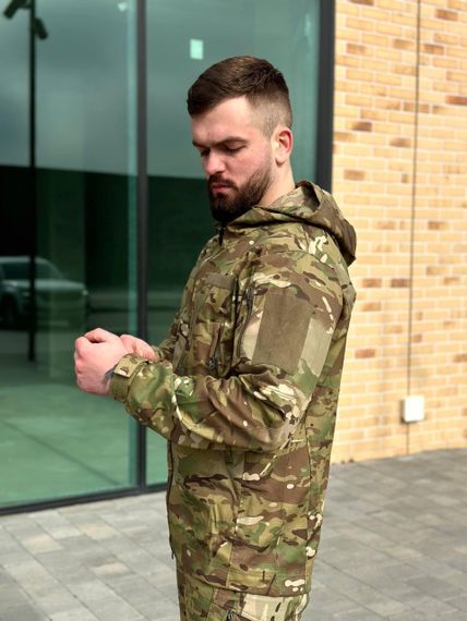 Легка Весняна Куртка Мультикам Hunter De Lux TWILL MTP Military | Зображення 9