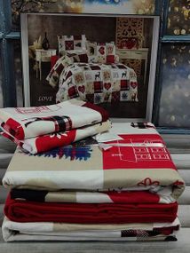 Постельное белье Belizza Love Фланель Хлопок Евро размер