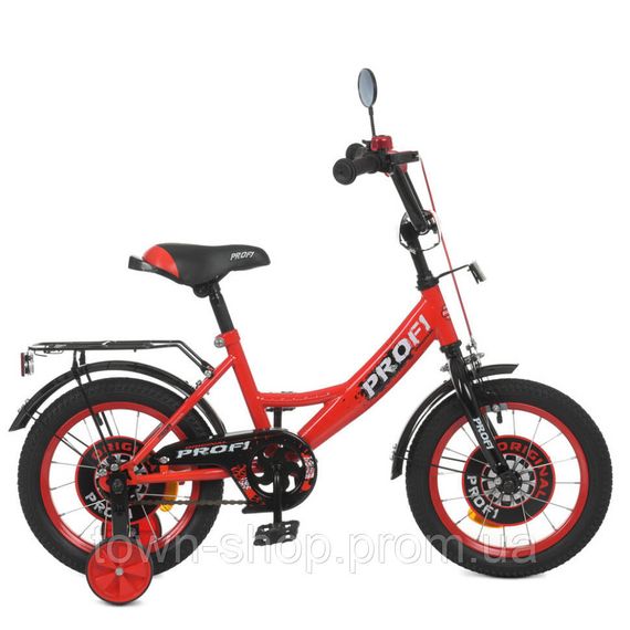 Велосипед детский PROF1 Y1446-1 14 дюймов, красный | Зображення 2