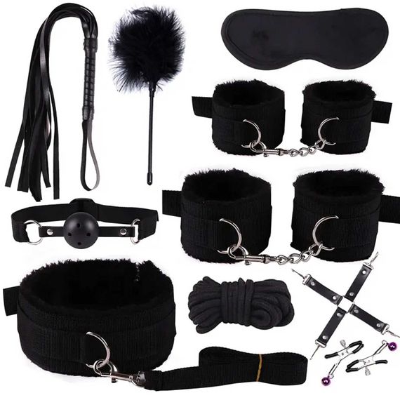 Набір БДСМ іграшок Fetish B-Series BDSM Kit 3.0, чорний | Зображення 9