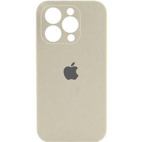 Чехол Silicone Case Full Camera Protective (AA) для Apple iPhone 13 Pro Max (6.7") Бежевый / Antique White