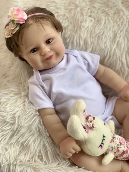 Колекційна Силіконова Лялька Реборн Немовля Reborn Анатомічна Дівчинка Пупс Еріка (Вінілова Лялька) 50 см | Зображення 6