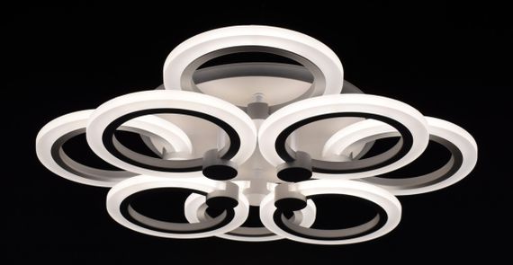 Люстра світлодіодна стельова LED світильник для квартири на стелю лед з пультом 25961 Білий 11х45х54 см. | Зображення 3